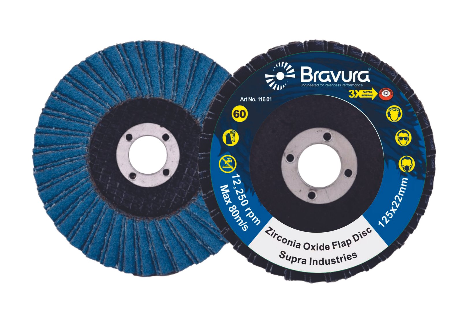 Zirconia oxide Flap Disc - Bravura Make - Image 2
