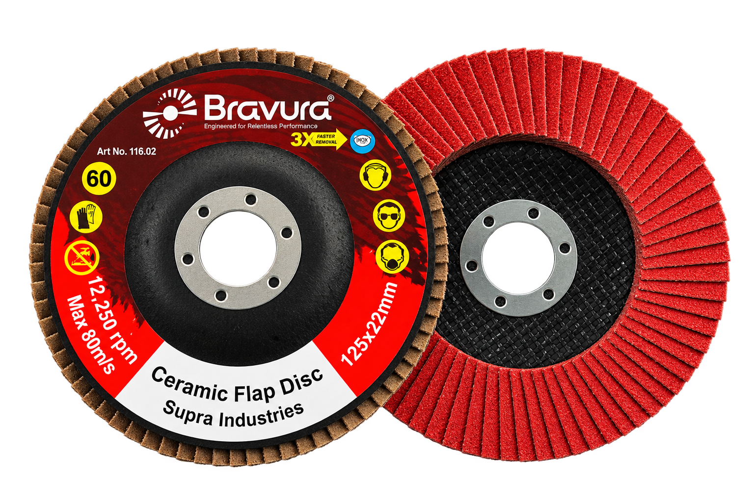 BRAVURA™ CERAMIC FLAP DISC